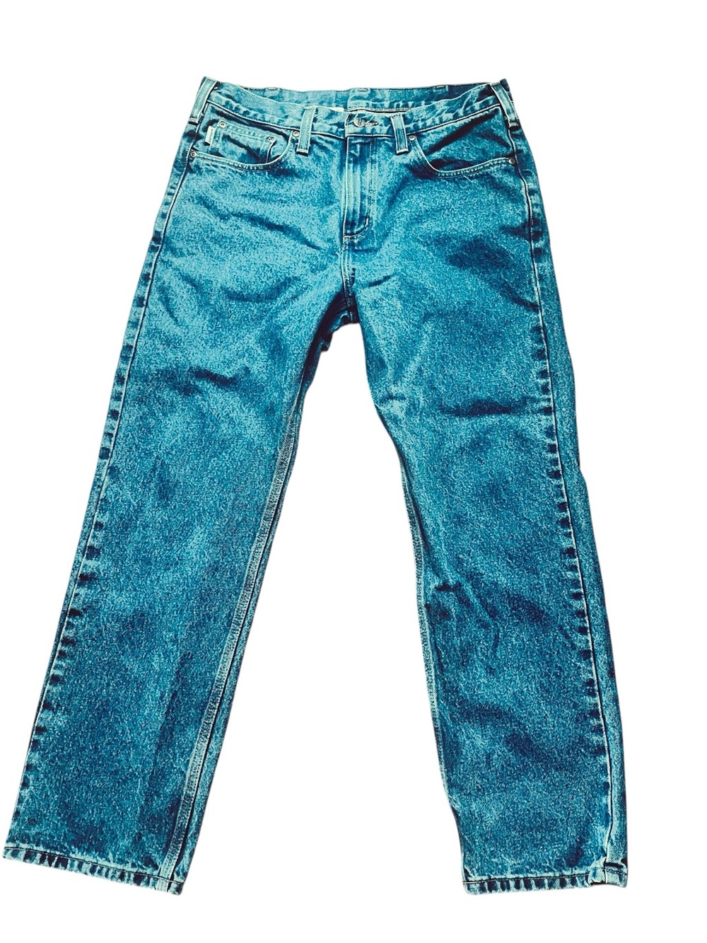 Carhartt Men's Blue Straight-Leg Jeans